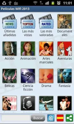 Películas Wifi 2013 android App screenshot 2