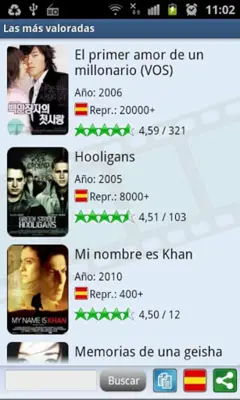 Películas Wifi 2013 android App screenshot 3